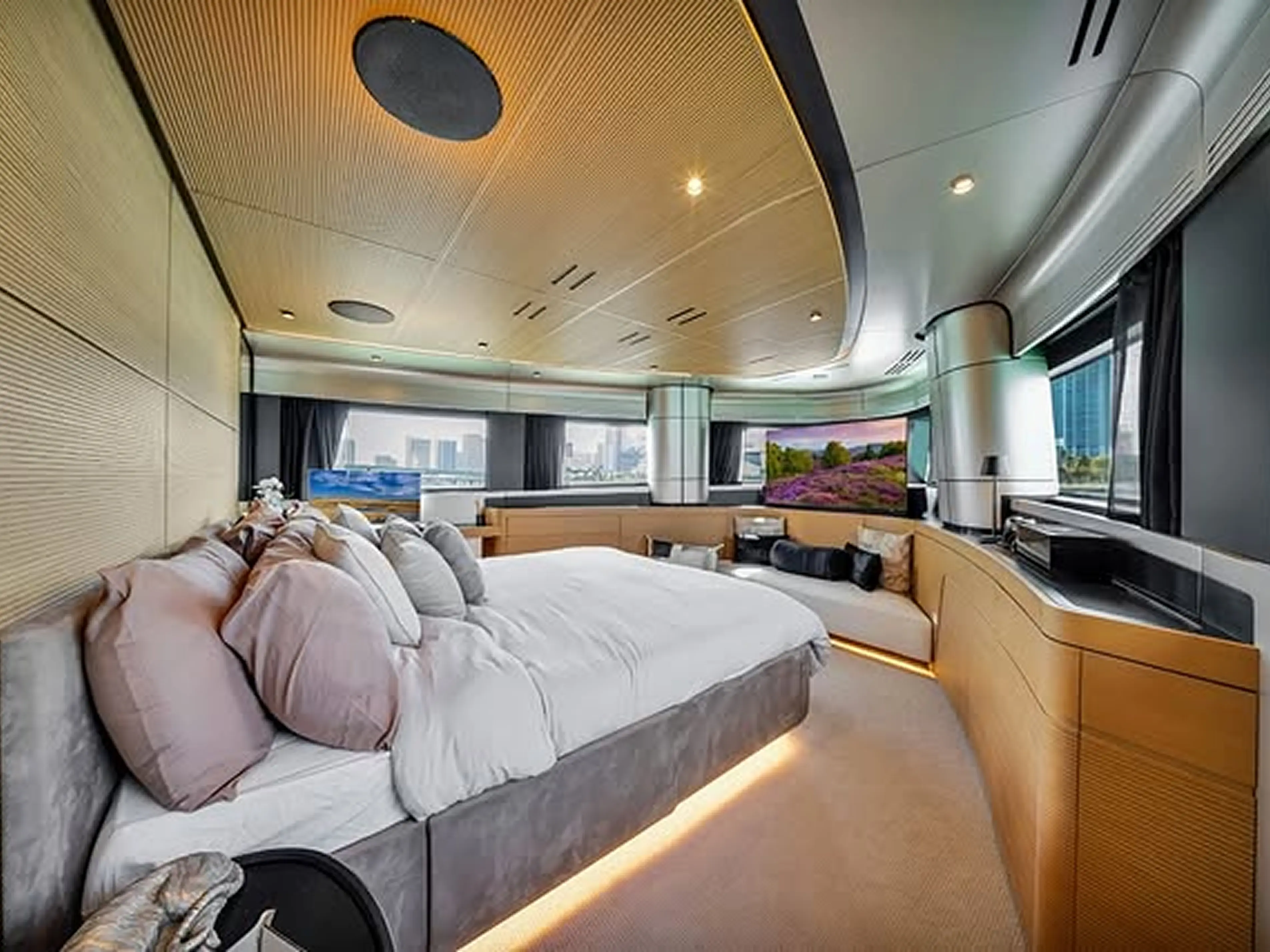 Technician preparing pipe relining